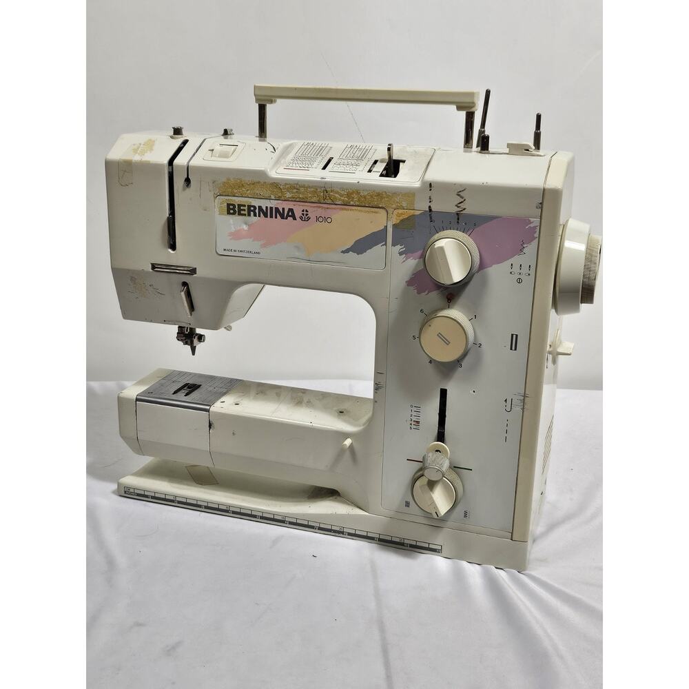 Bernina 1010 Sewing Machine - Tested No Power Cord/ Pedal Included - Broken Knob